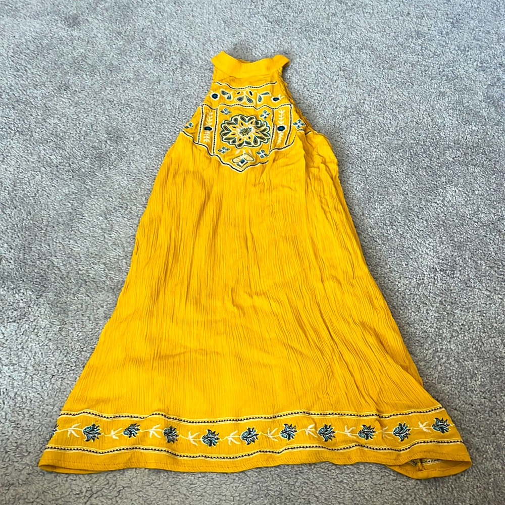 XS- embroidered sun dress